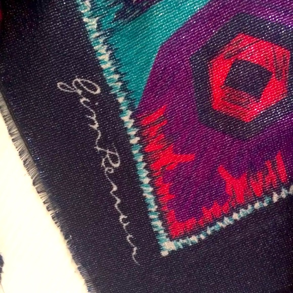 Multicolour Scarf Wrap Head Shoulder Cover Multifunctional 47”x 46” - Picture 4 of 12